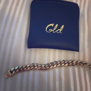 Gld co gold Cuban links bracelet